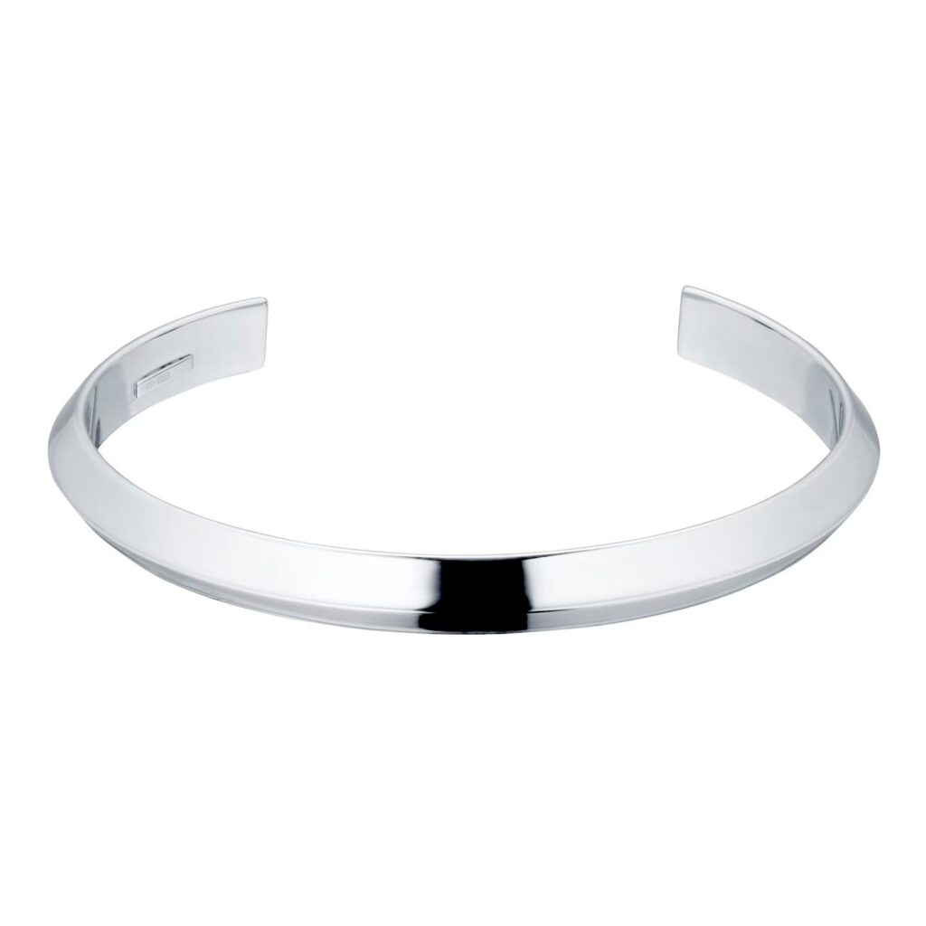 Silver Mens Open Cuff Bangle Goldsmiths